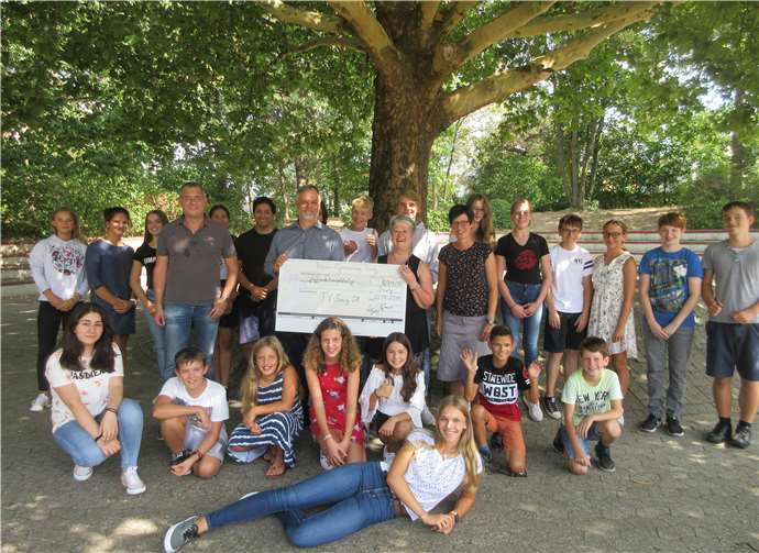 Die dritte Spende ging an den TV Sinzig 08 für die Erweiterung des Sinziger Sportplatzes.