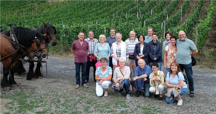 Die ehemaligen Schülerinnen und Schüler trafen sich zu einer Fahrt nach Mayschoß.Foto: privat
