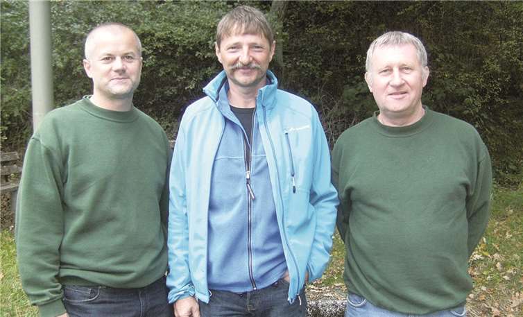 Die erfolgreiche 1. Mannschaft der St. Sebastianus Bruderschaft und Schützengilde (v.l.): Bernd Seyfried ( Mannschaftsführer ), Karl Heinz Moskopp und Wolfgang Druschke (nicht auf dem Foto Eric Ceglowski). privat