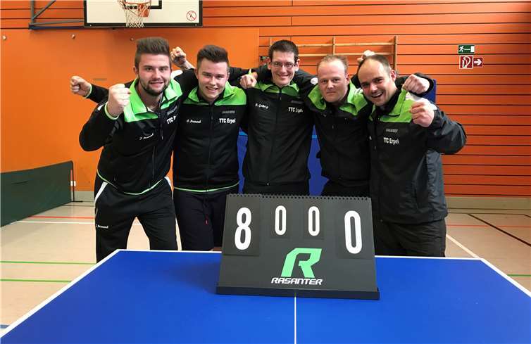 Die erfolgreiche 1. Mannschaft (v.l.n.r.): Julien Freund, Christian Freund, Björn Gehrig, Michael Gries, Heiko Pütz. Fotos: privat