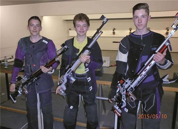 Die erfolgreiche Jugendmannschaft Andreas Weinand, Nils Hilger und Jannik Stenzel. privat