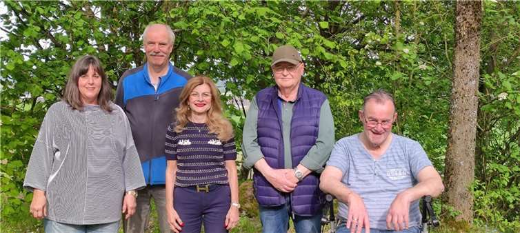 Die erfolgreiche Seniorenmannschaft v.l. I. Nürnberg, G. Greßler, M. Thiele, W. Rüber und H. Butz.  Foto: Bettina Schneider