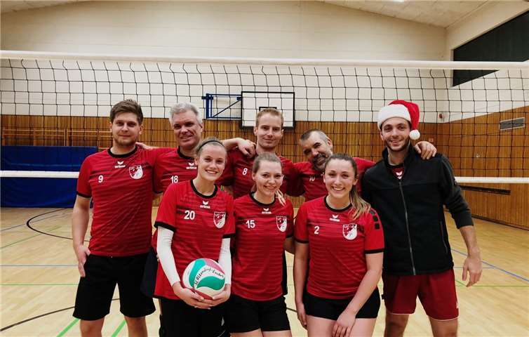 Die erfolgreiche Volleyballmannschaft. privat
