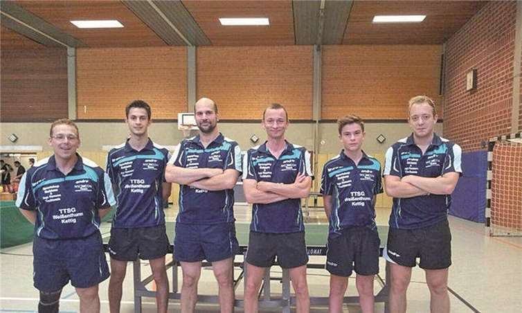 Die erfolgreiche erste Mannschaft der TTSG Weißenthurm/Kettig auf dem Weg in die 2. Rheinlandliga.privat