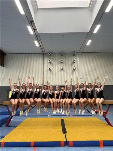 Die erfolgreichen Geräteturnerinnen.  Foto: N. Michels