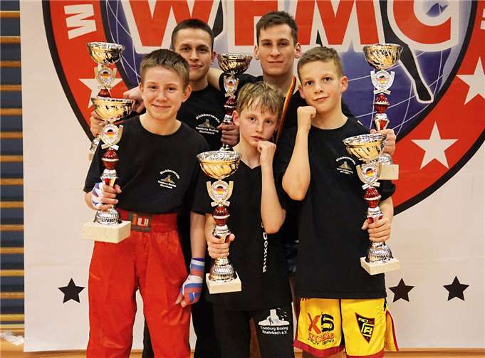 Die erfolgreichen Kämpfer (vl.n.r.): Lars Leber, Marco Mosdzien, Finn Bauch, Maximilian Reiff, Till Wagner. privat