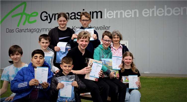 Die erfolgreichen „Kängurus der Mathematik“.  Foto: Hubert Ewers