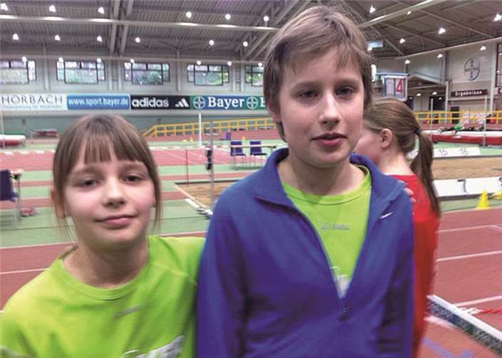 Die erfolgreichen Läufer Nele und Michael.