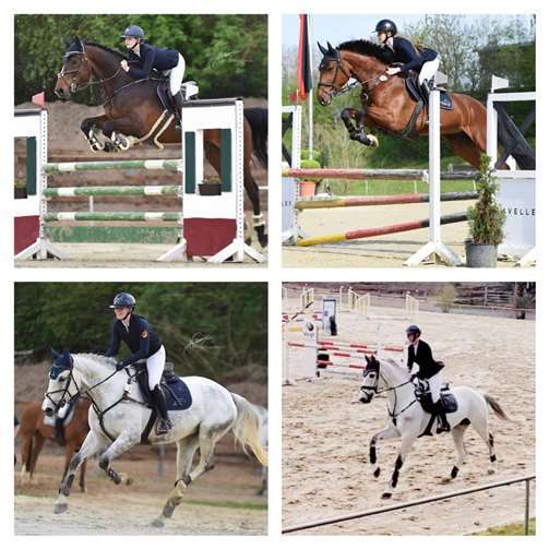 Die erfolgreichen Reiter des RV Andernach: Aaliyah Sitter, Aliyah Sallashi, Antonia Thönnes und Christina Jung. Fotos: Nina Schmaus
