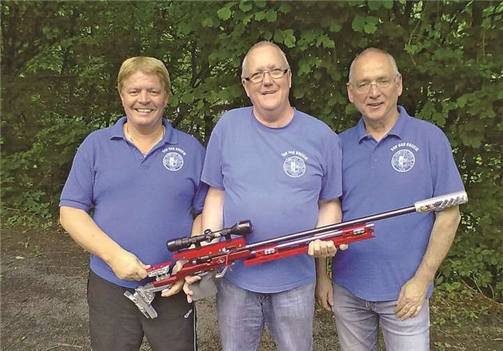 Die erfolgreichen Schützen Günther Sterzer, Lothar Schnitzler und Rolf Wegener. privat