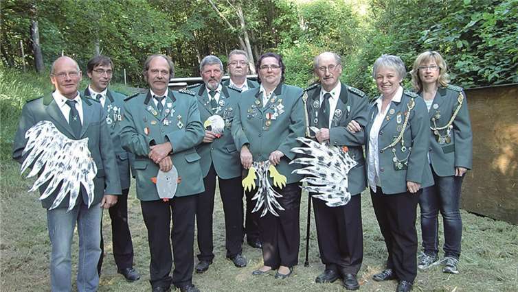 Die erfolgreichen Schützen beim Königs- und Pokalschießen.privat