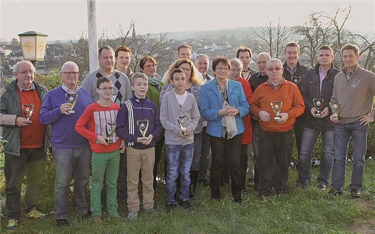 Die erfolgreichen Schützen der Stadtmeisterschaften 2014. privat