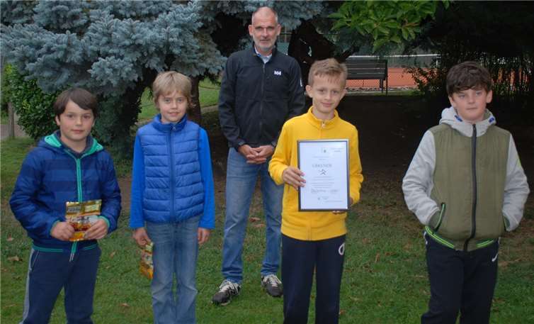 Die erfolgreichen Spieler in der Klasse U10.