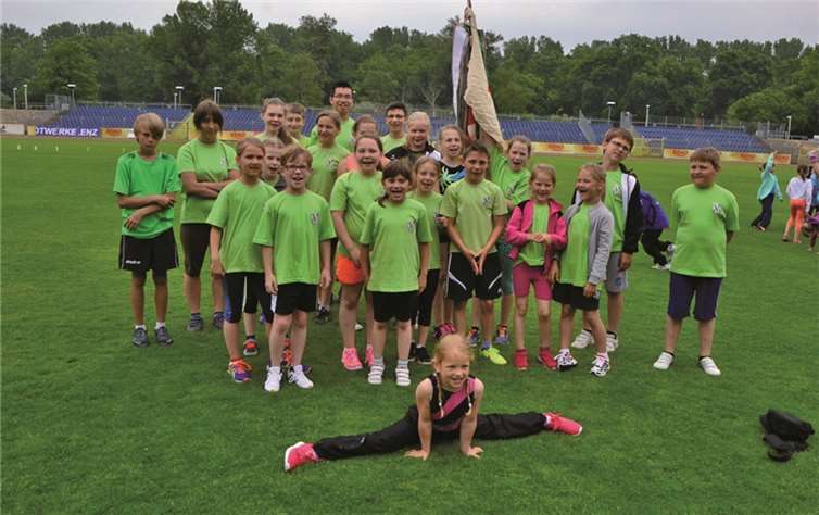 Die erfolgreichen Sportlerinnen und Sportler am Ende des Wettkampfes. privat