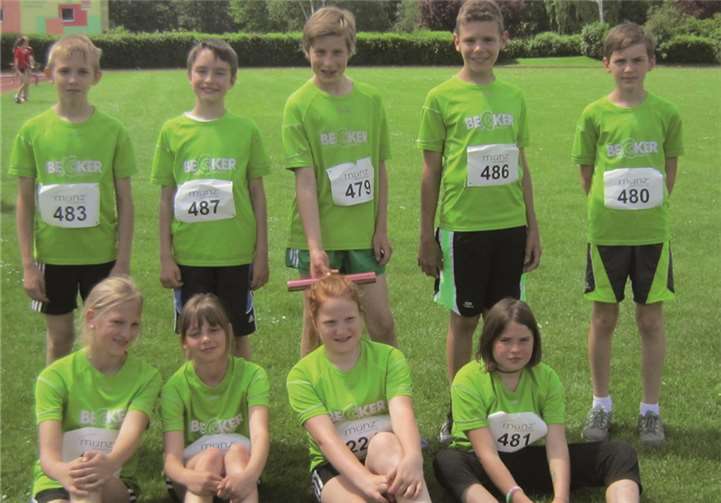 Die erfolgreichen Staffelteams. privat