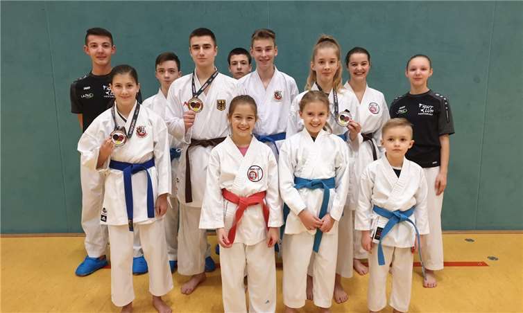 Die erfolgreichen Teilnehmer des Rhein-Shiai 2020 und des Championscups.Foto: privat