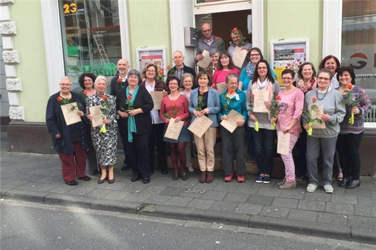 Die erfolgreichen und glücklichen Teilnehmer und Teilnehmerinnen.privat