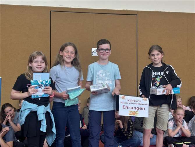 Mendiger Grundschüler stark in Mathe Die erfolgreichsten Schülerinnen und Schüler der Grundschule Mendig beim Känguru-Wettbewerb.  Foto: privat