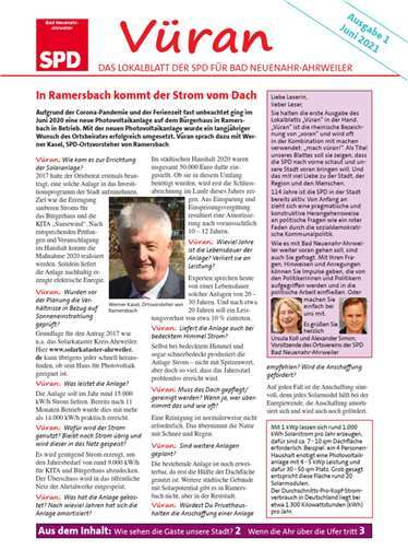 Die erste Ausgabe des Lokalblatts „Vüran“ ist erschienen. Foto: privat