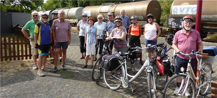 Die erste Etappe legte die Gruppe auf den Schienen zurück.privat