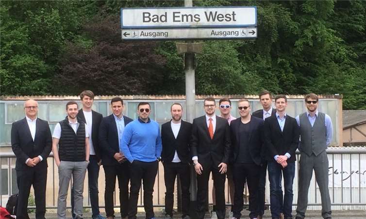 Die erste Herrenmannschaft des HSV Rhein-Nette zu Gast in Bad Ems. privat