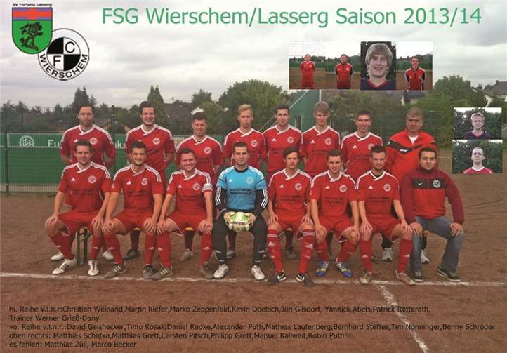 Die erste Mannschaft der FSG.privat