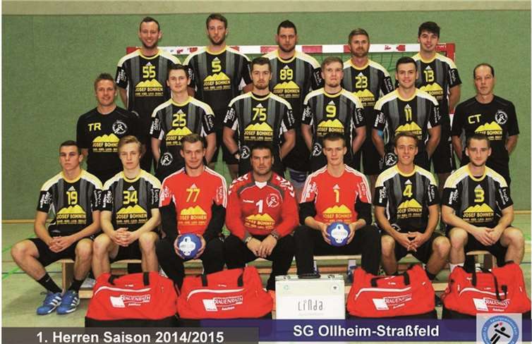 Die erste Mannschaft der SG Ollheim-Straßfeld in der Saison 2014/2015.privat