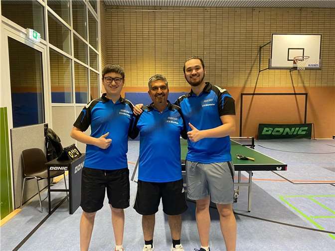 Die erste Mannschaft des TTV Oberwinter ist im Viertelfinale.  Fotos: privat