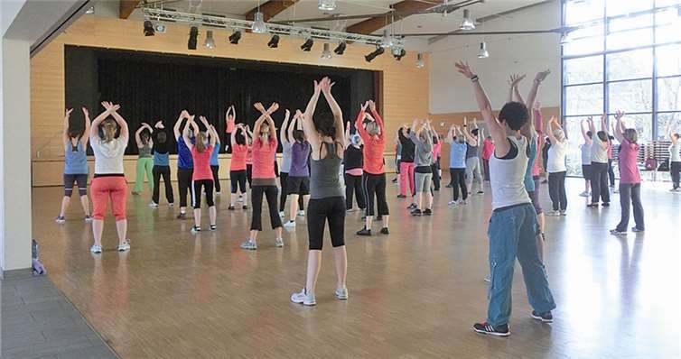 Die erste Zumba Night wurde von den Damen gut angenommen. privat