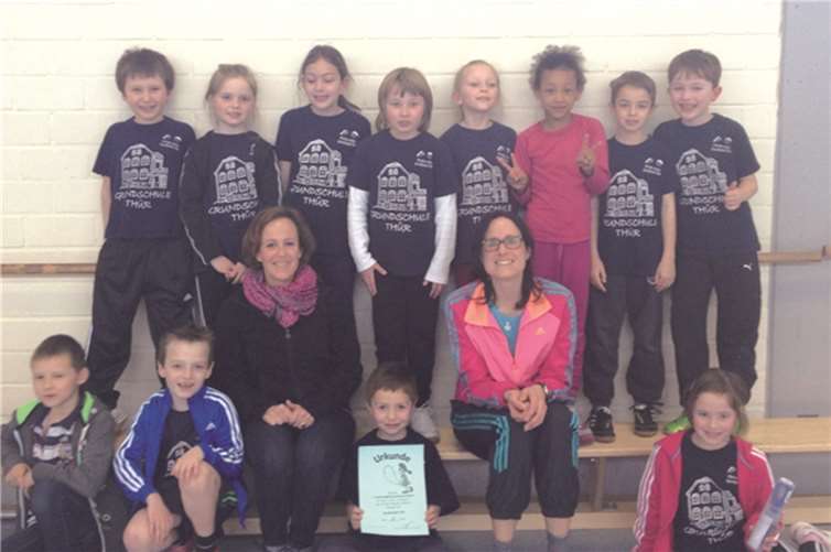 Die ersten beiden Klassen bewiesen viel Geschick bei der Bewältigung der Aufgaben. privat