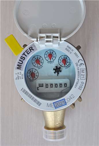 Die ersten vier Ziffern der Zählernummer auf dem Kunststoffring des Zählers stellen das Eichjahr dar. Foto: Stadt Meckenheim