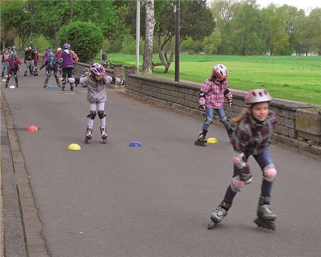 Die etwas geübteren Schülerinnen und Schüler konnten schon in verschiedensten Übungen ihr Können unter Beweis stellen.