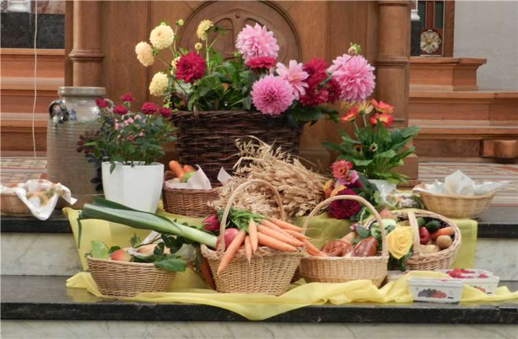 Die festlich geschmückte Kirche.Privat