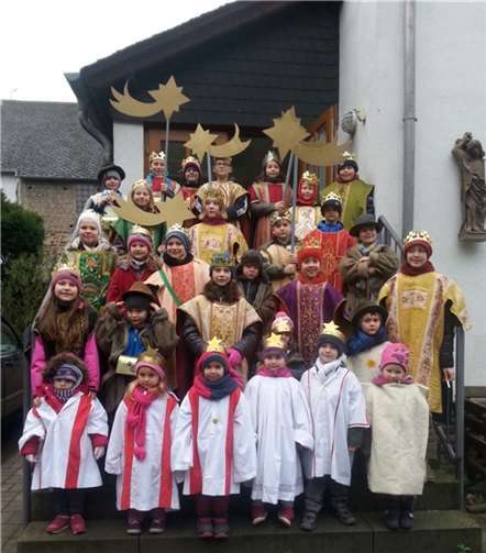 Die fleißigen Sternsinger aus Burgen.privat