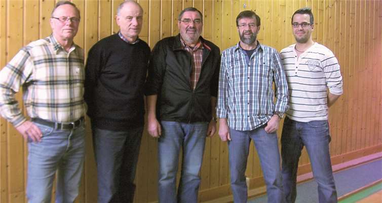 Die fünf Bestplatzierten (v.li.): Klaus Berger, Hermann Hilger, Manfred Schäfer, Egon Klein und Jan Klein. privat