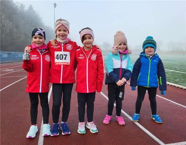 Die fünf motivierten Leichtathletik Kids vom VfB Polch.  Foto: privat