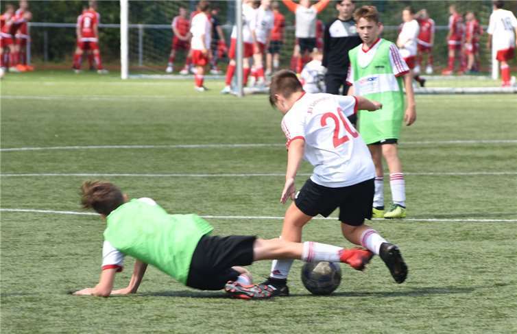 Die fußballbegeisterten Kinder kämpften bis zum Schluss. privat