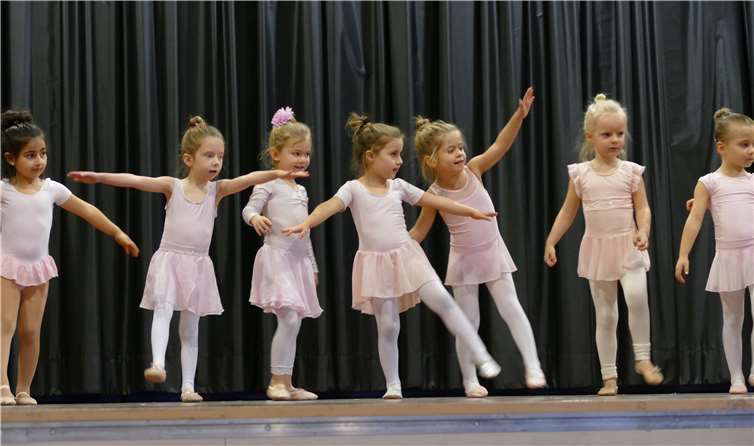 Die ganz kleinen „Ballettgrazien“.