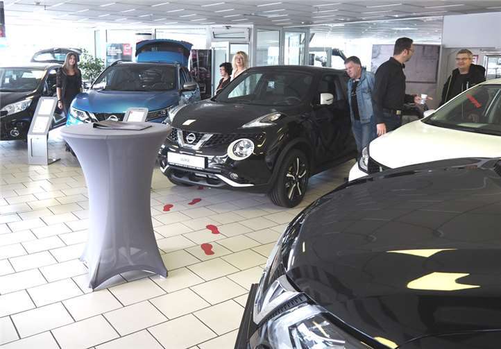 Die ganze Palette von Nissan war zu sehen.BS