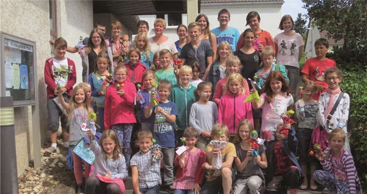 Die gebastelten Objekte sind eine schöne Erinnerung an diese erlebnisreiche Kinderbibelwoche.privat