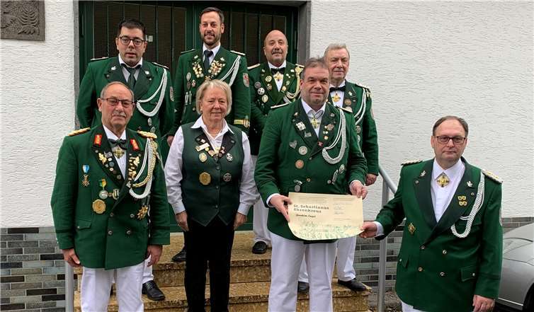 Die geehrten Mitglieder der Schützenbruderschaft. Foto: privat