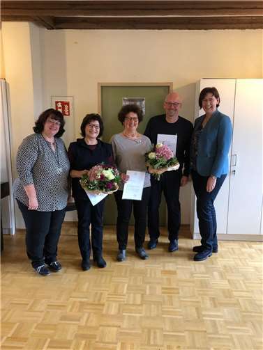 Die geehrten Mitglieder des Kirchenchores aus Thür.  Foto: privat