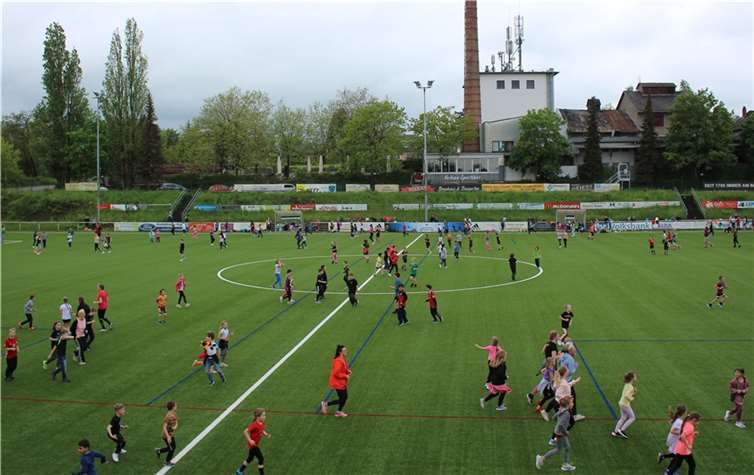 Die gelungene Veranstaltung auf dem Kunstrasenplatz der SG Eintracht Mendig/Bell.
