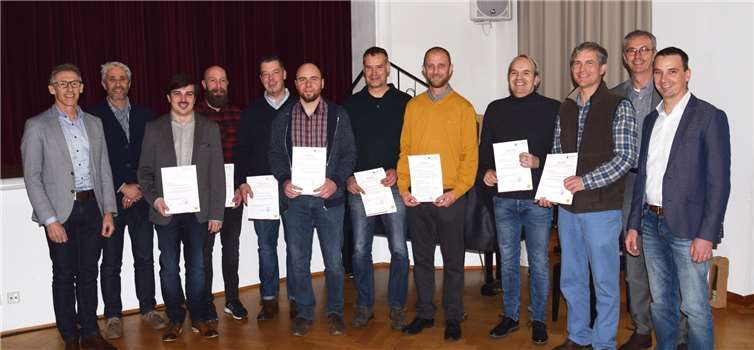 Die geprüften Fachkräfte und Leitungsmitarbeiter der Caritas Werkstätten. Foto: Caritas Werkstätten