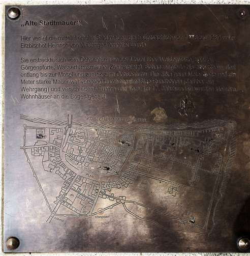 Die gereinigte Info-Tafel.