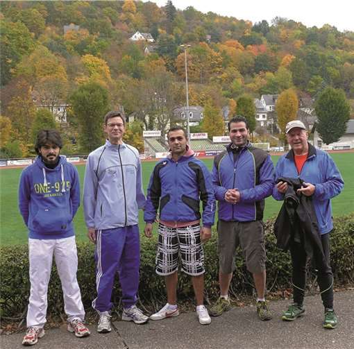 Die gesammelte winteradäquate Sportbekleidung wurde an die Flüchtlinge übergeben.privat