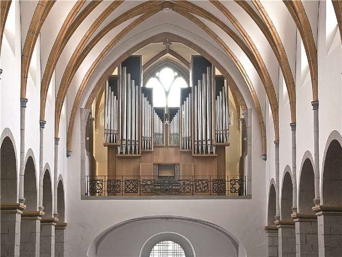 Die gewaltige Orgel in der Florinskirche. privat