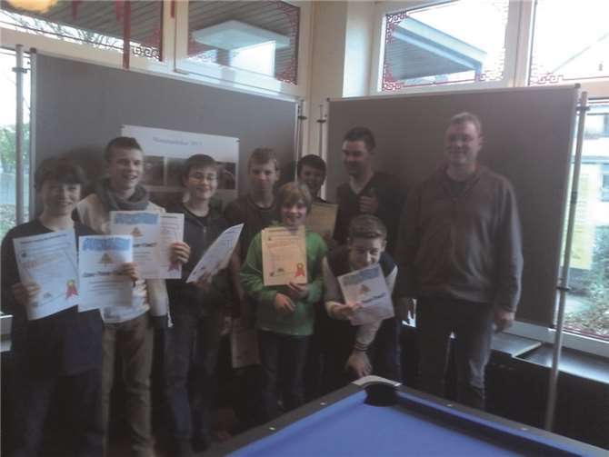 Die glücklichen Gewinner konnten sich über Gutscheine freuen.privat