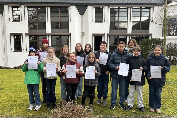 Die glücklichen Preisträger. 