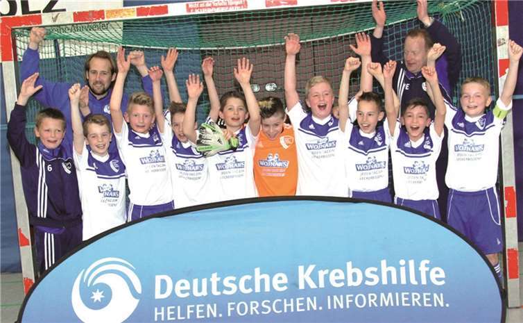 Die glücklichen Sieger: Der Nachwuchs der Eintracht Glas Chemie EGC Wirges.